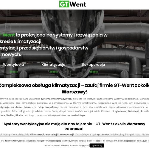 Instalacja wentylacji w biurze Warszawa