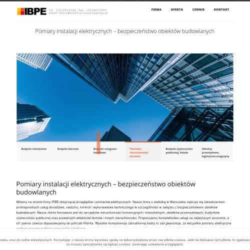 Przeciwpożarowy wyłącznik prądu przegląd w Łodzi