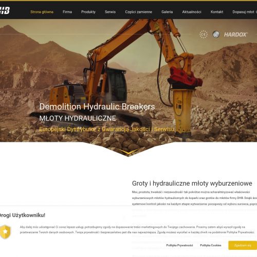 Dystrybutor młotów wyburzeniowych