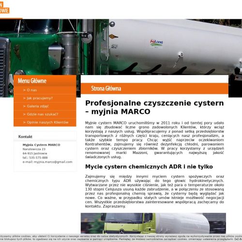 Mycie cystern wewnątrz w Jastrowie