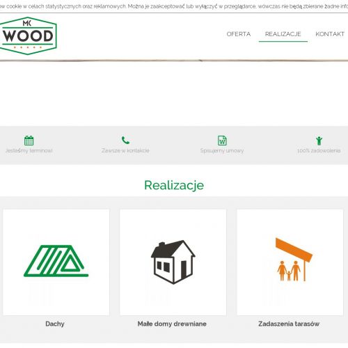 Łódź - budowa zadaszenia tarasu drewnianego