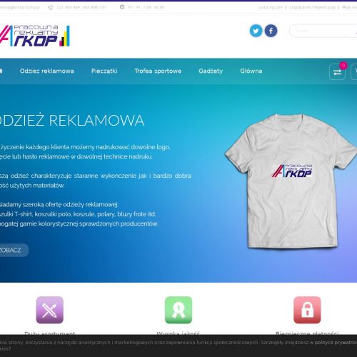 T-shirt reklamowy firmowy