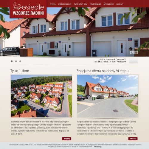 Nowoczesne osiedle domów straszyn w Gdańsku