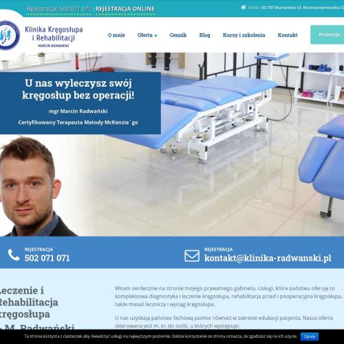 Rehabilitacja kręgosłupa wilanów