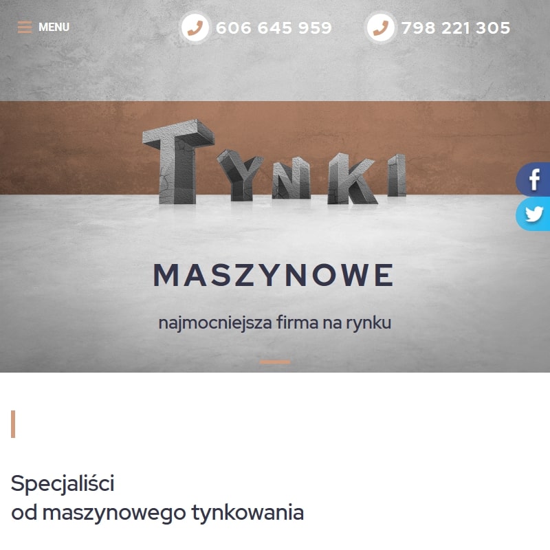 Tynki maszynowe warszawa cena