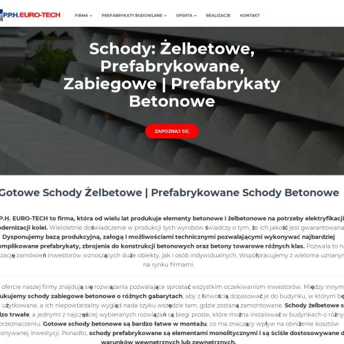 Kraków - prefabrykacja schodów zabiegowych