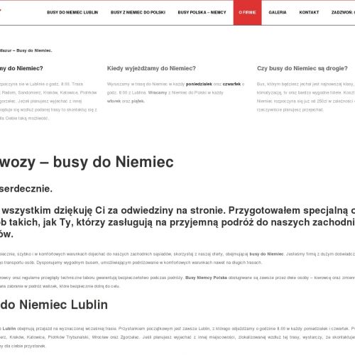 Busy polska niemcy - Tarnów