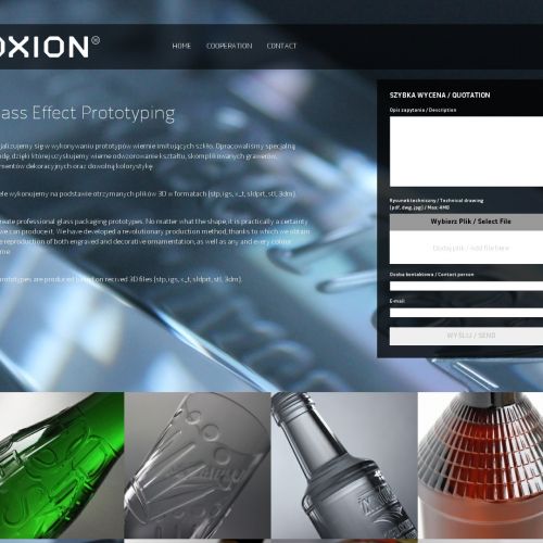 Profesjonalne prototypy szkła