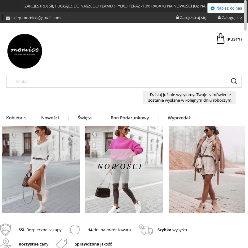 Dres welurowy komplet