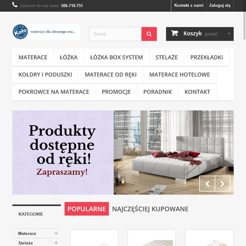 Materace lateksowe 160x200 - Koło