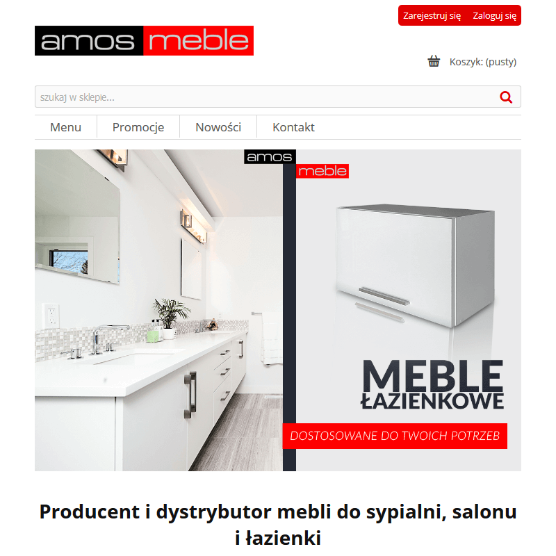 Wrocław - szafka wisząca połysk na klik push open