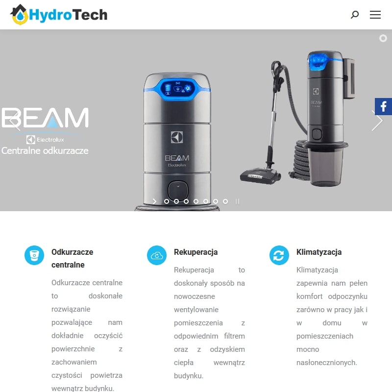 Łódź - centralny odkurzacz beam