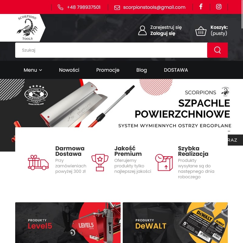 Nóż do gładzi olejnik